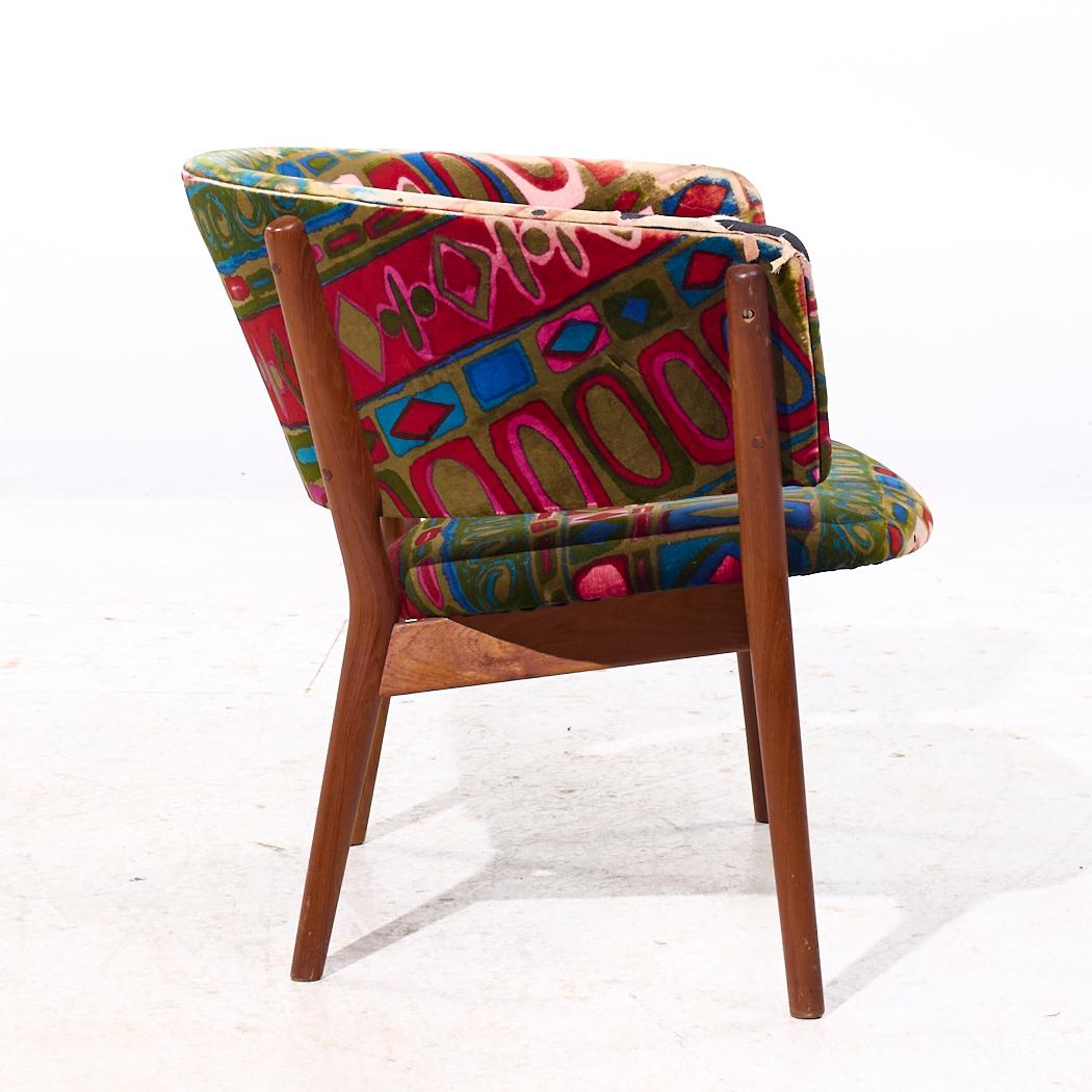 Nanna Ditzel for Søren Willadsen ND83 Mid Century Danish Lounge Chair Tapicería en venta