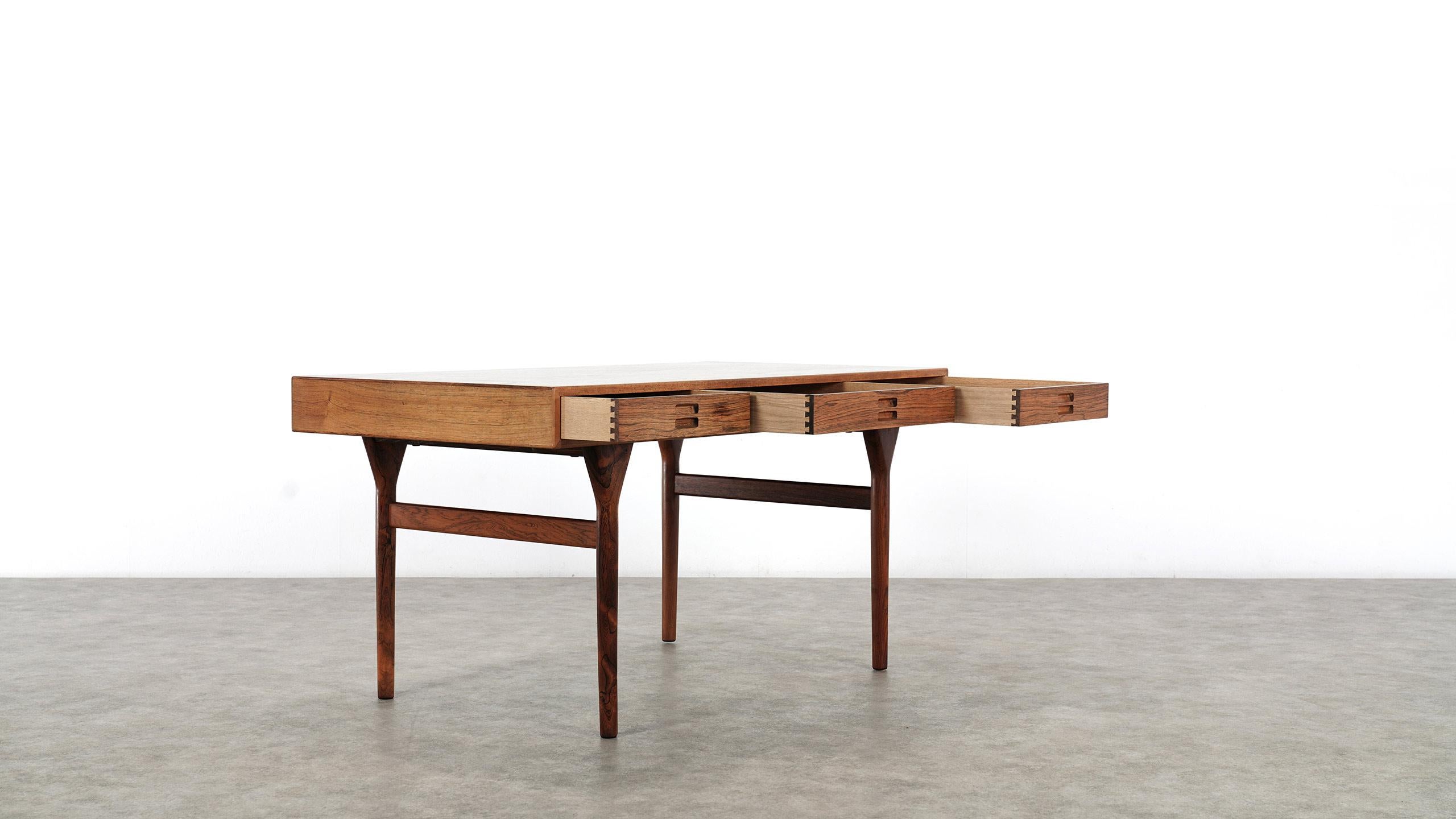 Mid-20th Century Nanna Ditzel, Freestanding Desk in Walnut by Søren Willadsen, 1958, Denmark