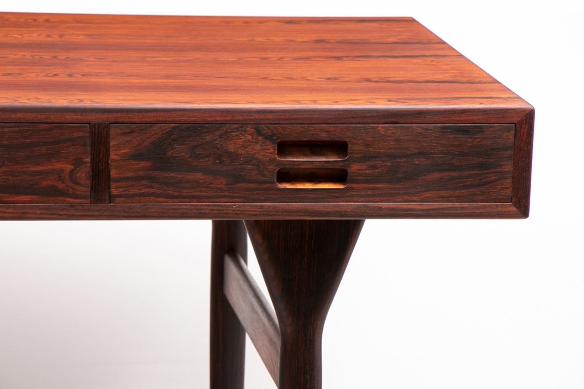 Veneer Nanna Ditzel, Freestanding Desk Rosewood