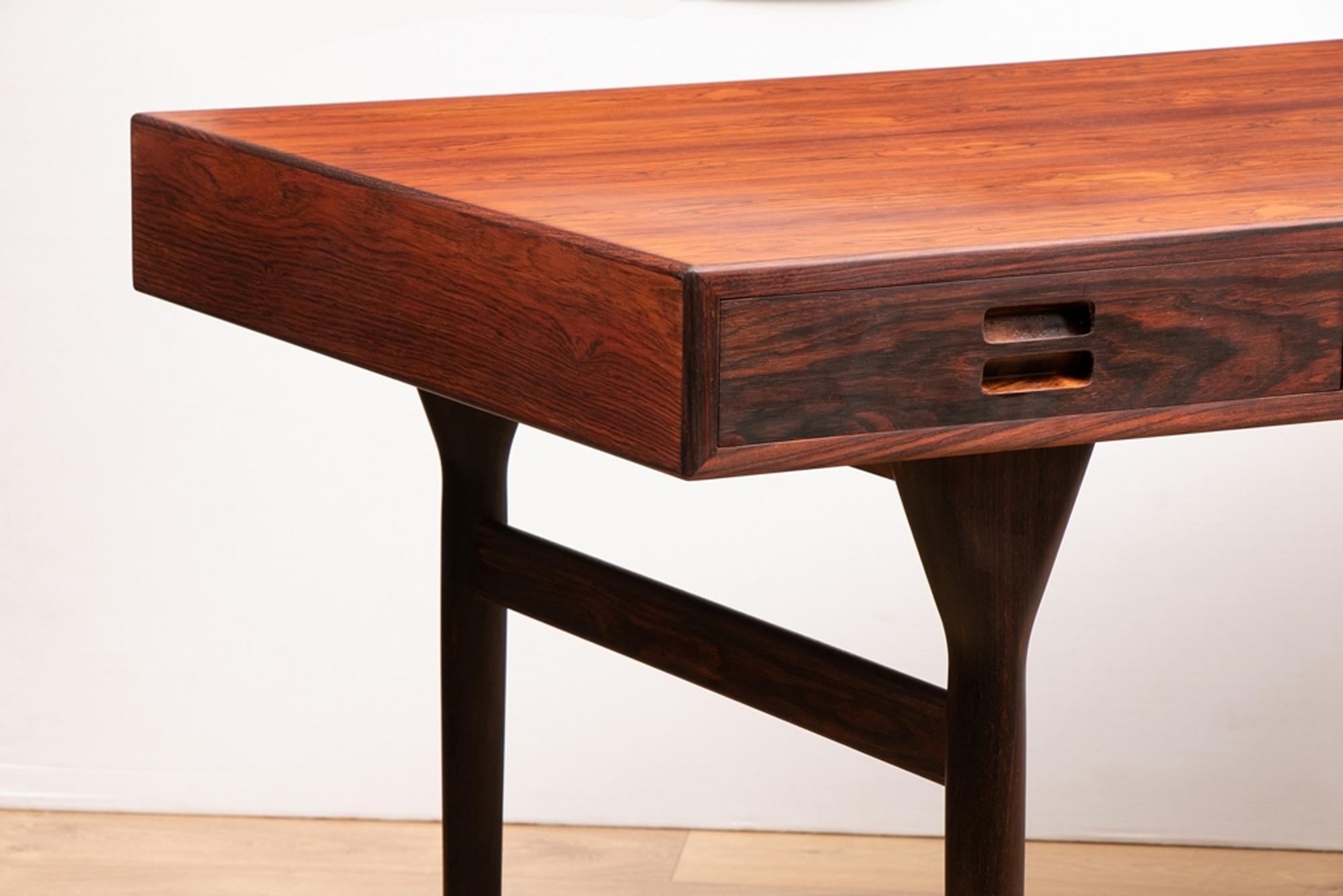 Nanna Ditzel, Freestanding Desk Rosewood In Good Condition In London, Greenwich