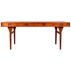 Nanna Ditzel, Freestanding Teak Desk, Søren Willadsen, 1958, Denmark