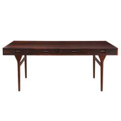 Nanna Ditzel & Jorgen Ditzel Rosewood Four Drawer Desk, Denmark 1950s