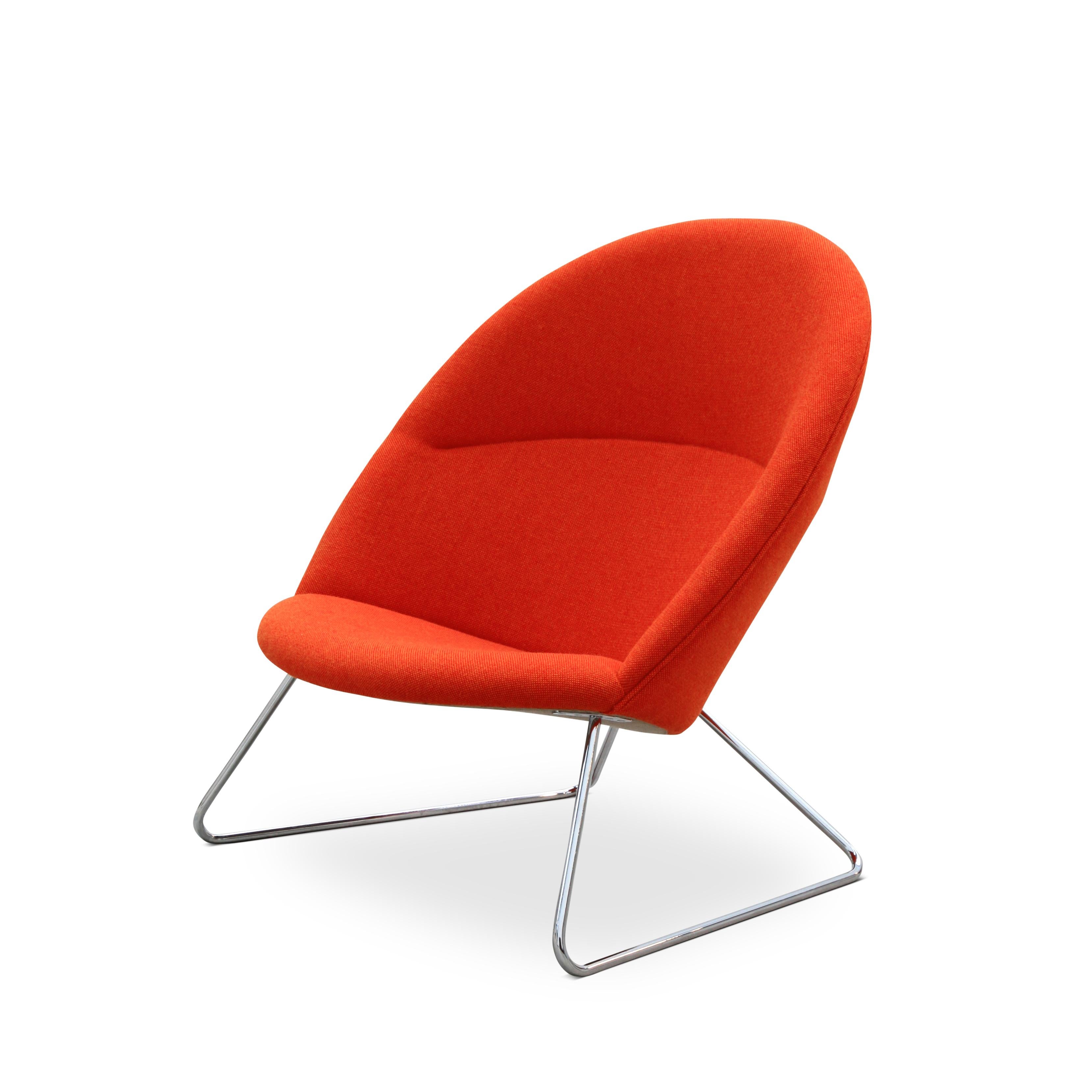 Contemporary Nanna Ditzel & Jørgen Ditzel, Red Dennie Chair by One Collection