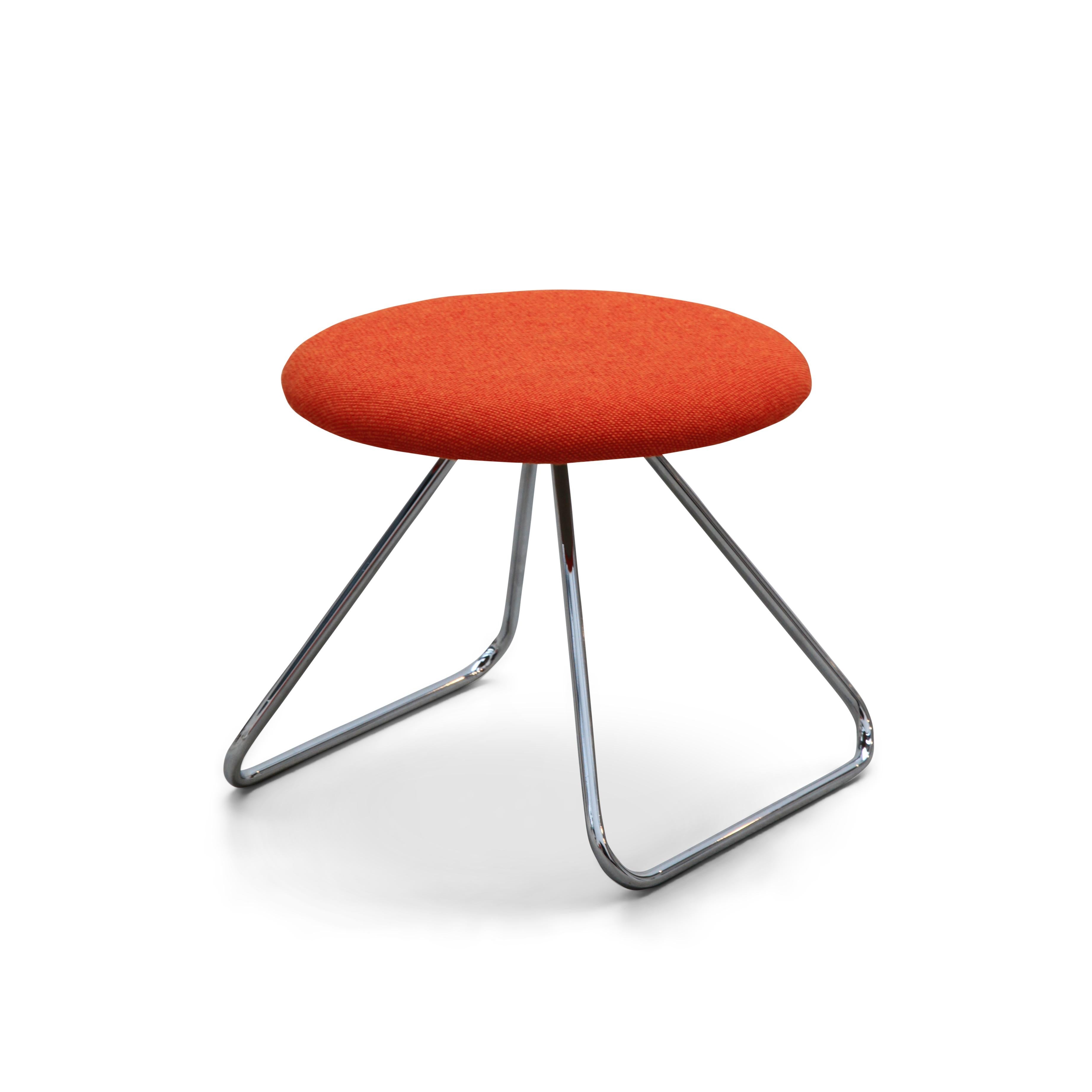 Mid-Century Modern Nanna Ditzel & Jørgen Ditzel, Red Dennie Stool by One Collection