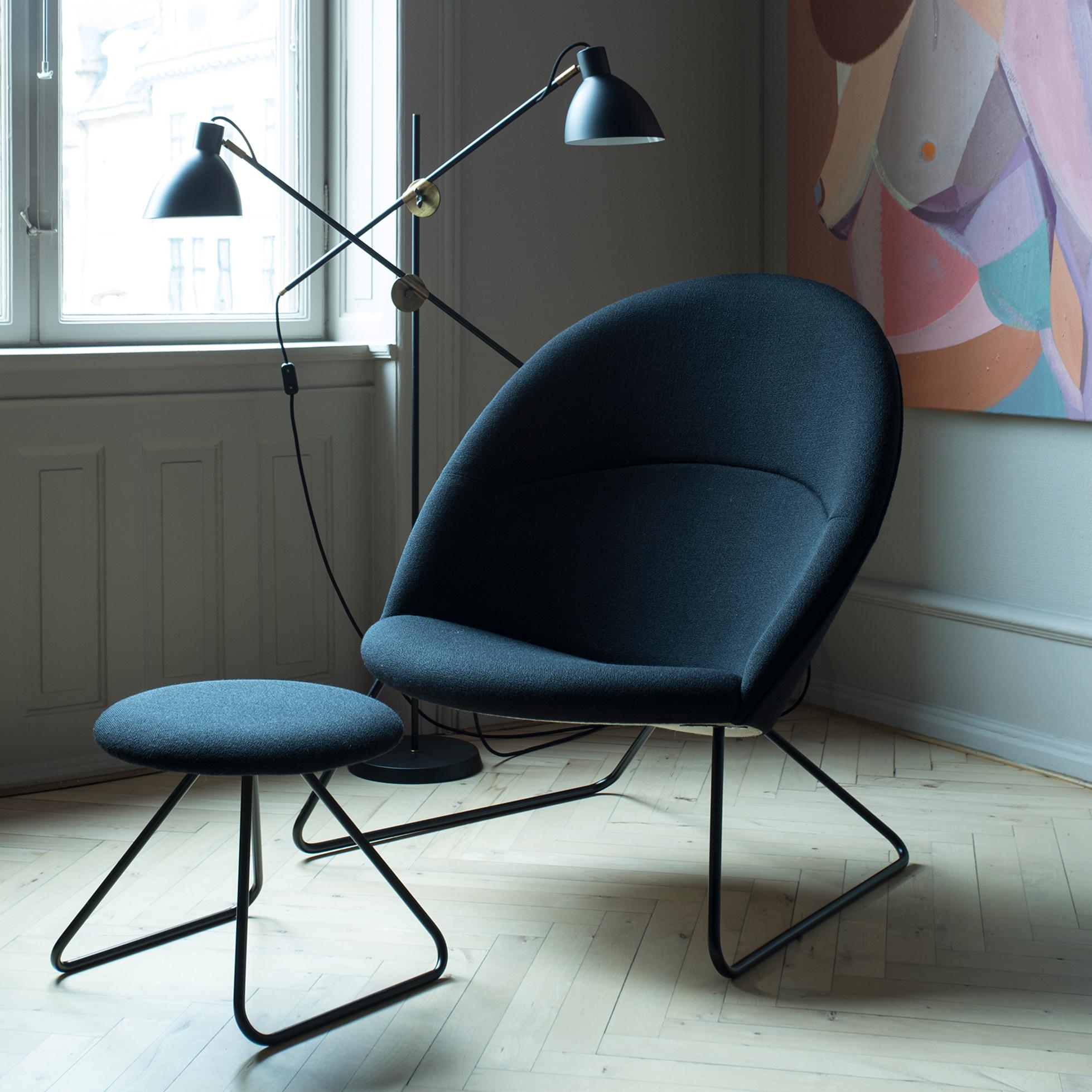 Contemporary Nanna Ditzel & Jørgen Ditzel, Red Dennie Stool by One Collection For Sale
