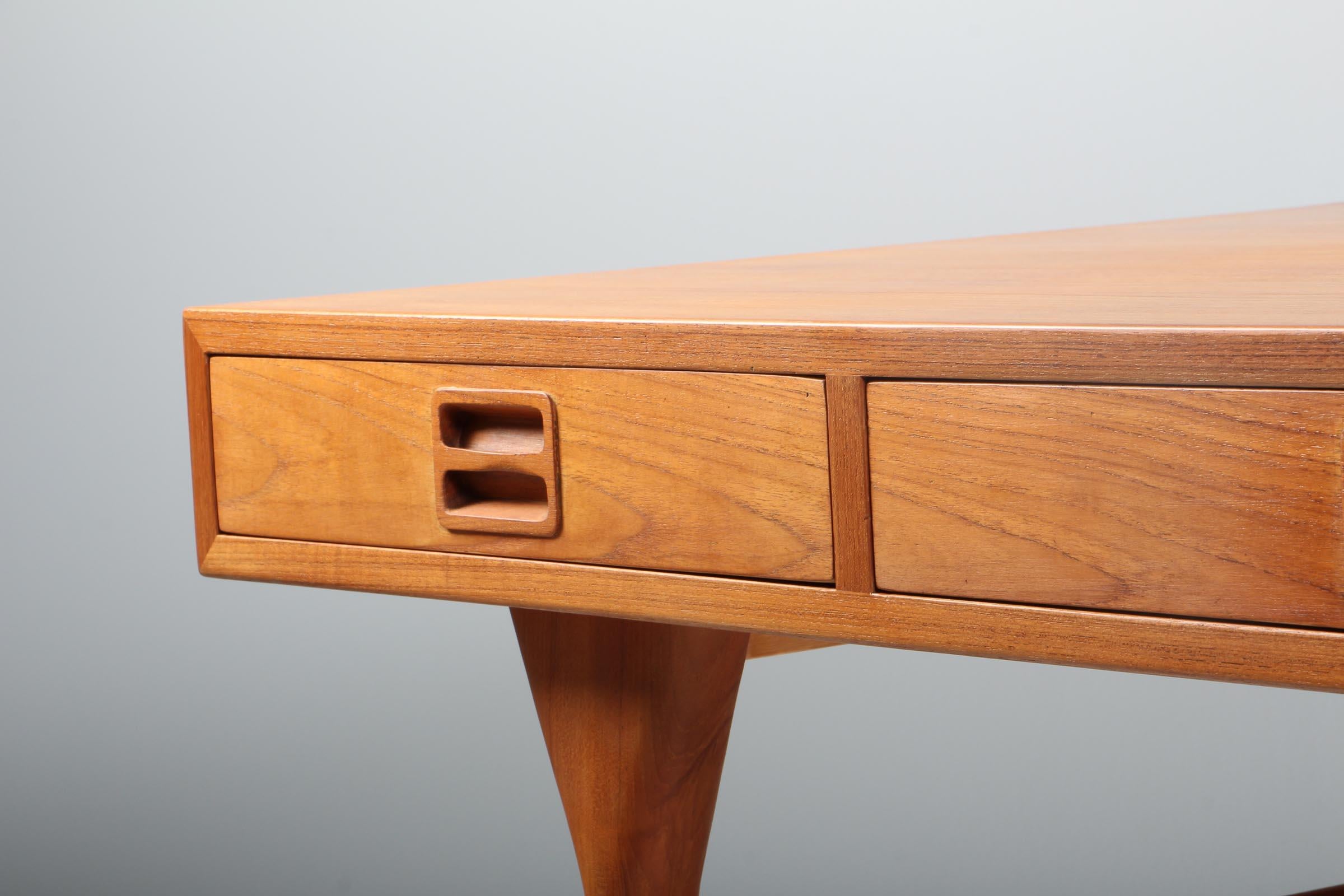 Danish Nanna Ditzel & Jørgen Ditzel Three-Drawer Teak Desk