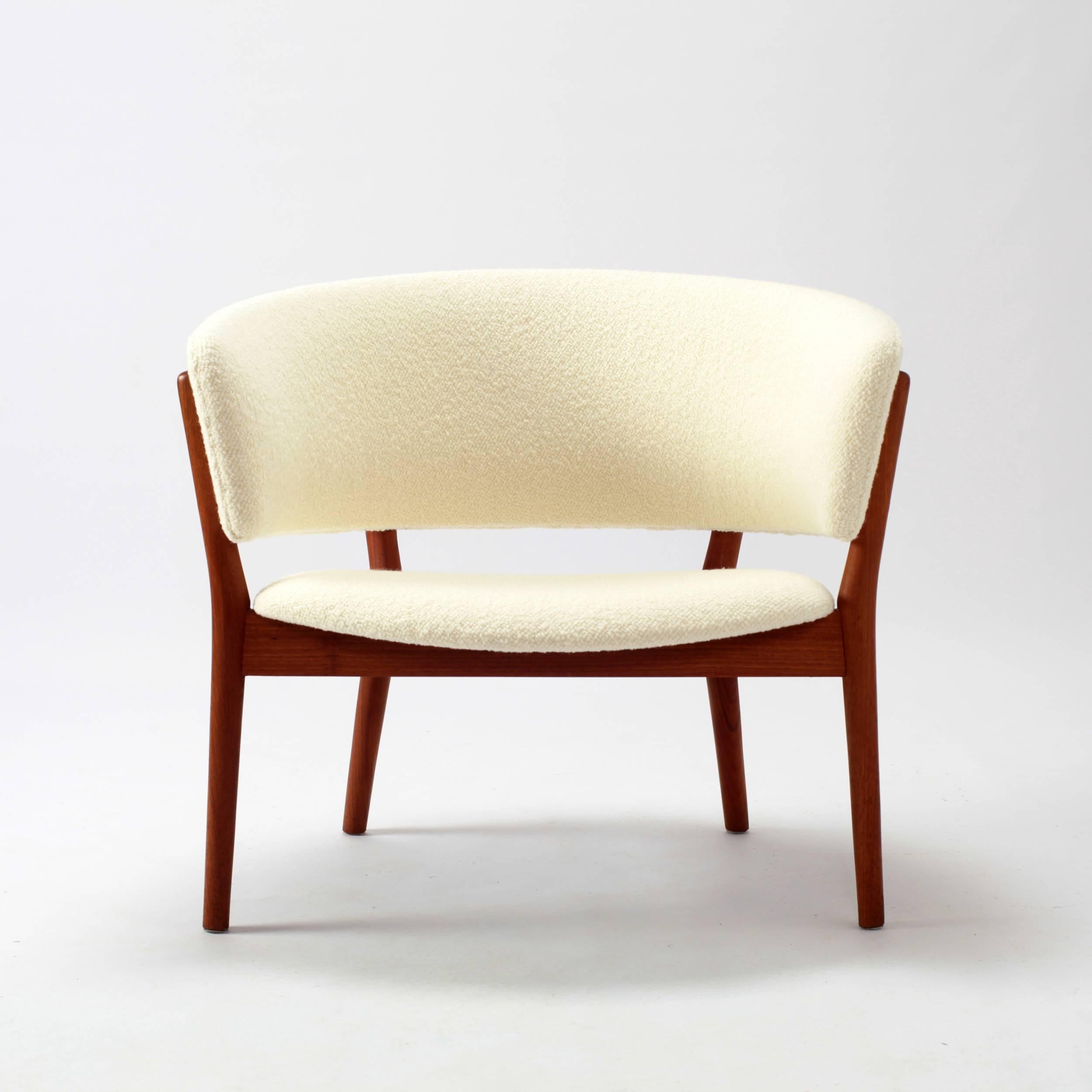 Fabric Nanna Ditzel Lounge Chair, 1950s