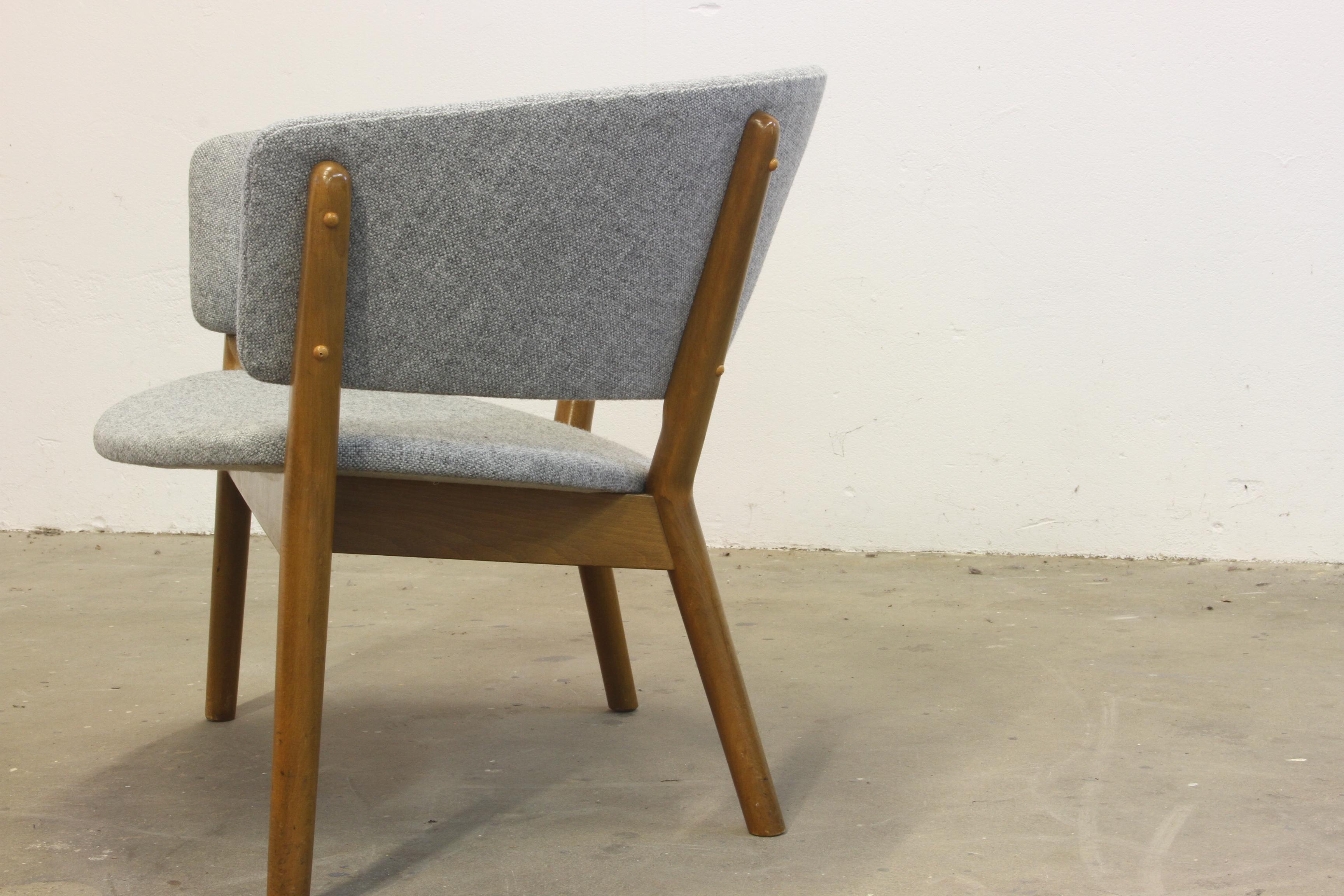 Nanna Ditzel Lounge Chair Model ND 83, Soren Willadsen, Denmark, 1950s For Sale 10