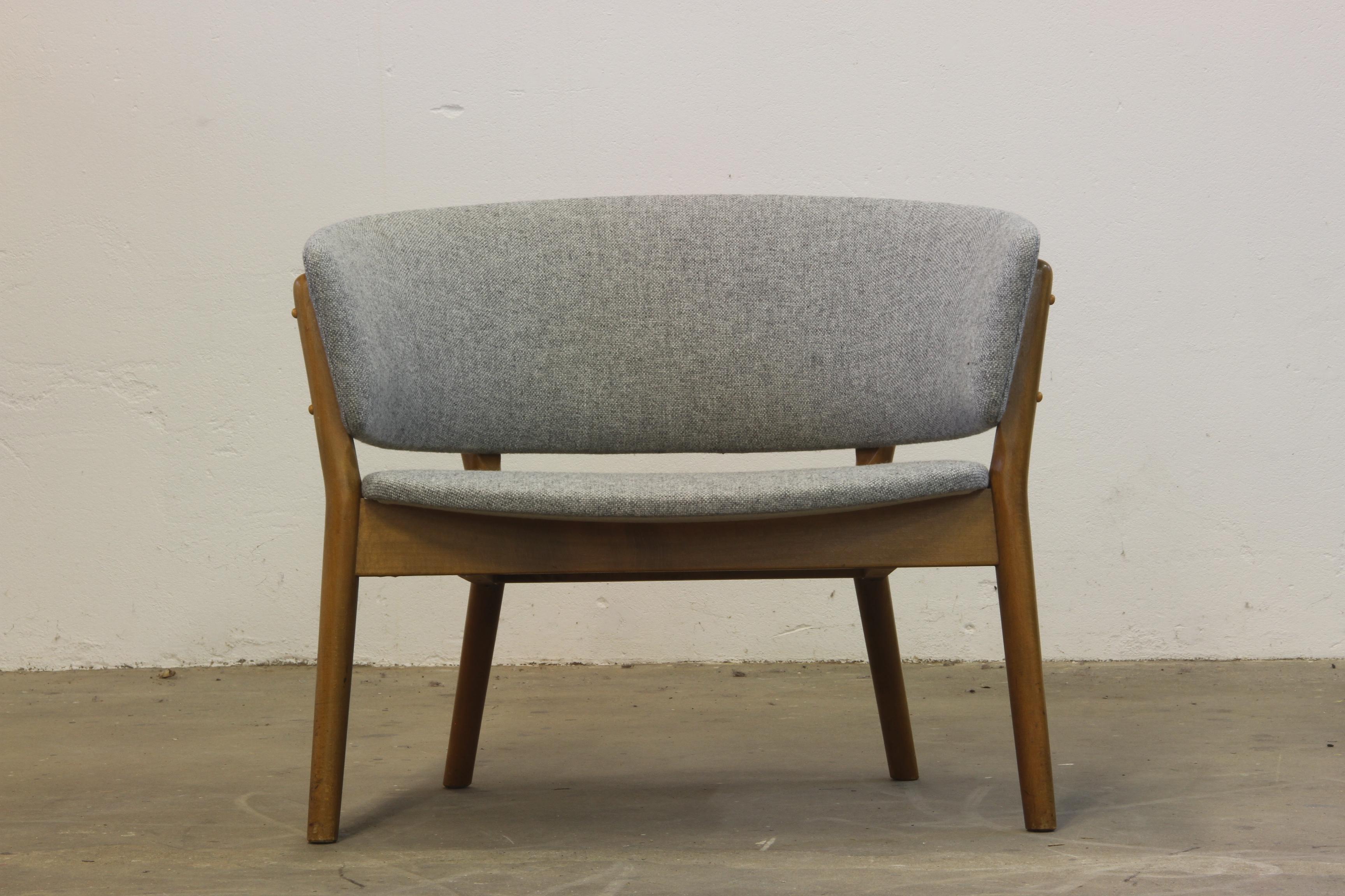 Danish Nanna Ditzel Lounge Chair Model ND 83, Soren Willadsen, Denmark, 1950s For Sale
