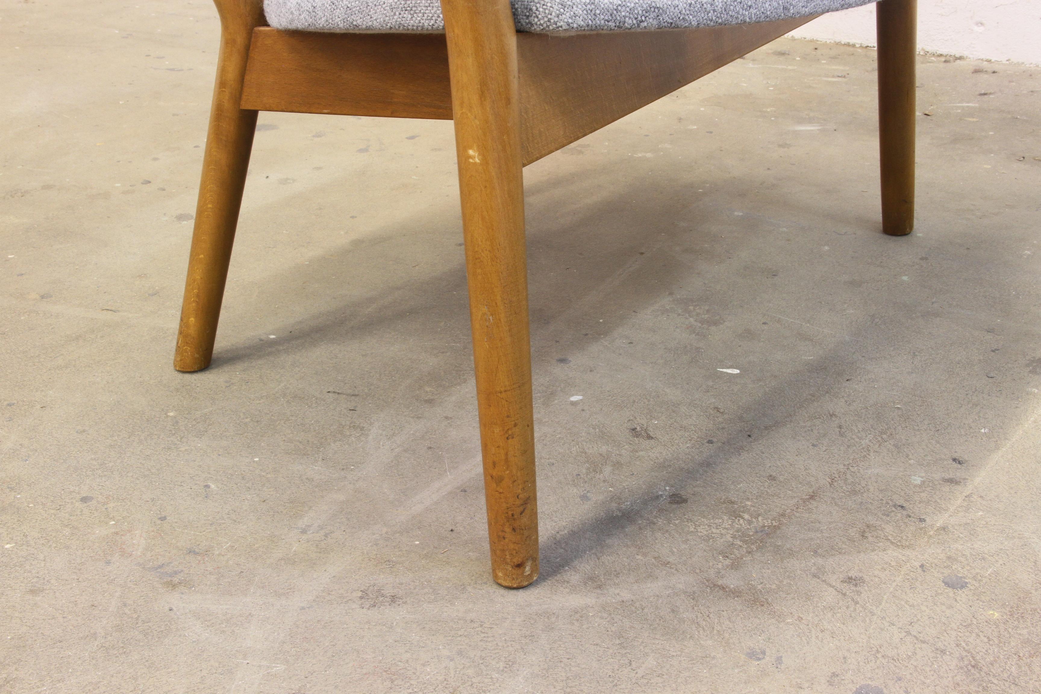 Nanna Ditzel Lounge Chair Model ND 83, Soren Willadsen, Denmark, 1950s For Sale 2