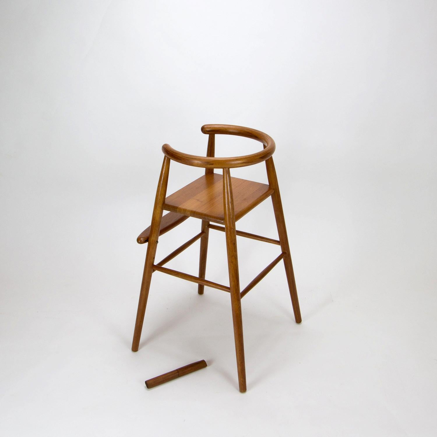 Danish Nanna Ditzel Model 115 Midcentury Child’s High Chair in Teak, Denmark