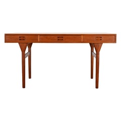 Nanna Ditzel Model 93 Teak Three-Drawer Writing Desk for Søren Willadsen, 1955