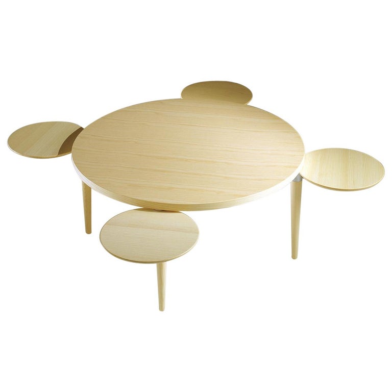Nanna Ditzel Mondial Coffee Table with Leaf, Walnut For Sale at 1stDibs