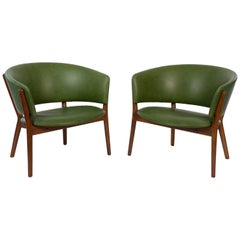 Nanna Ditzel ND83 Leather Lounge Chairs