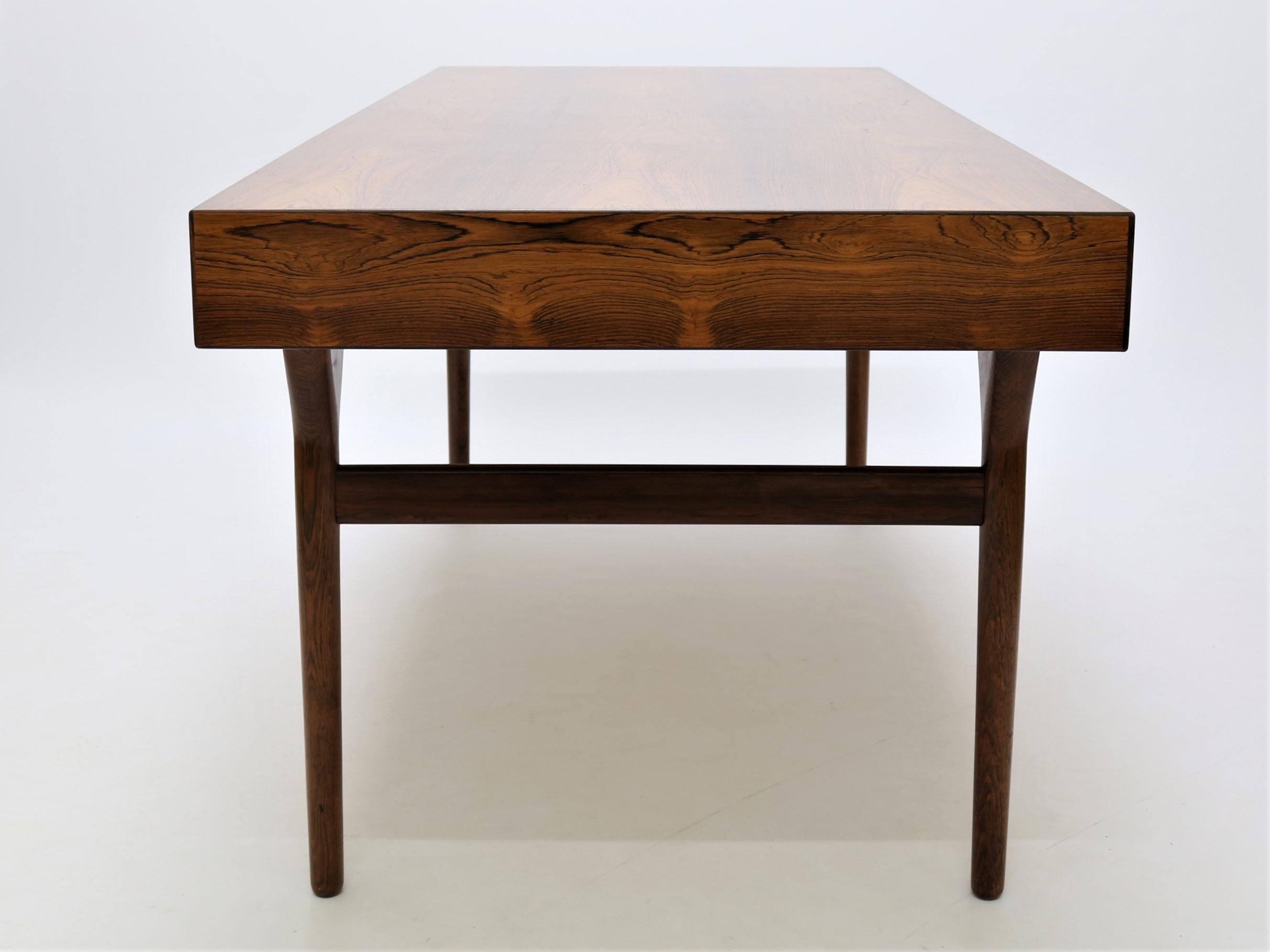 Nanna Ditzel, Office Desk in Rosewood with 4 Drawers 2