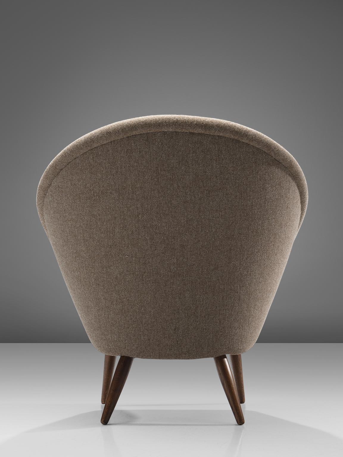 Scandinavian Modern Nanna Ditzel Recently Upholstered 'Oda-Chair'
