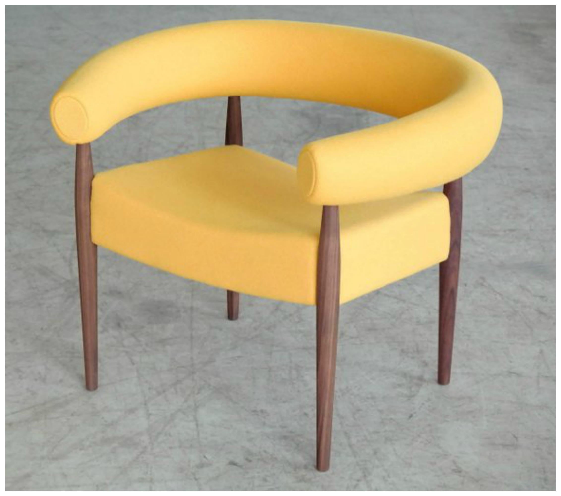 Oiled Nanna Ditzel Ring Chair for GETAMA in Walnut