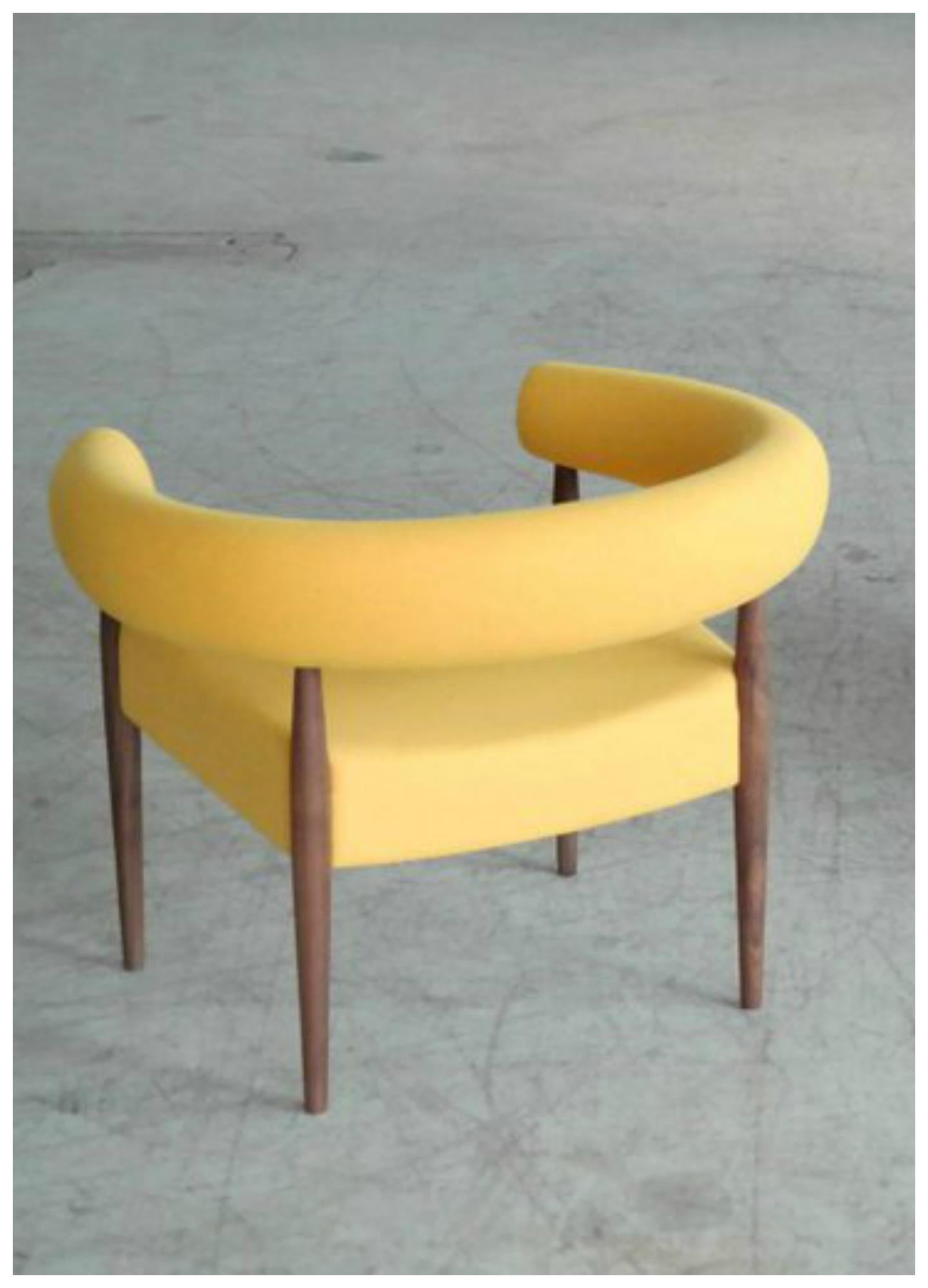 Mid-20th Century Nanna Ditzel Ring Chair for GETAMA in Walnut