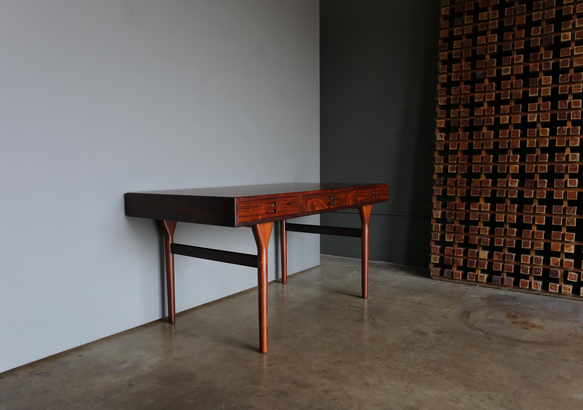 Mid-Century Modern Nanna Ditzel Rosewood Desk for Søren Willadsen, circa 1958