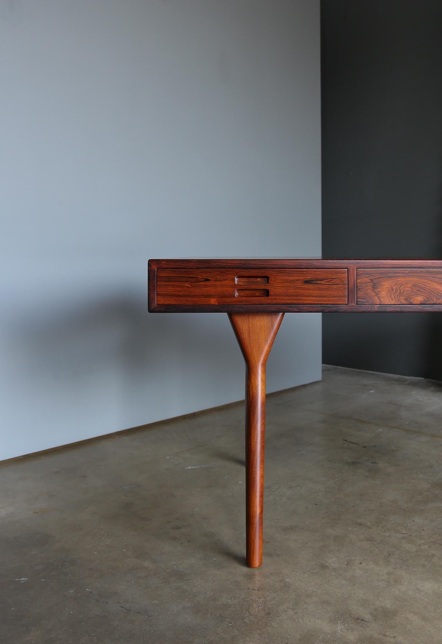 Danish Nanna Ditzel Rosewood Desk for Søren Willadsen, circa 1958