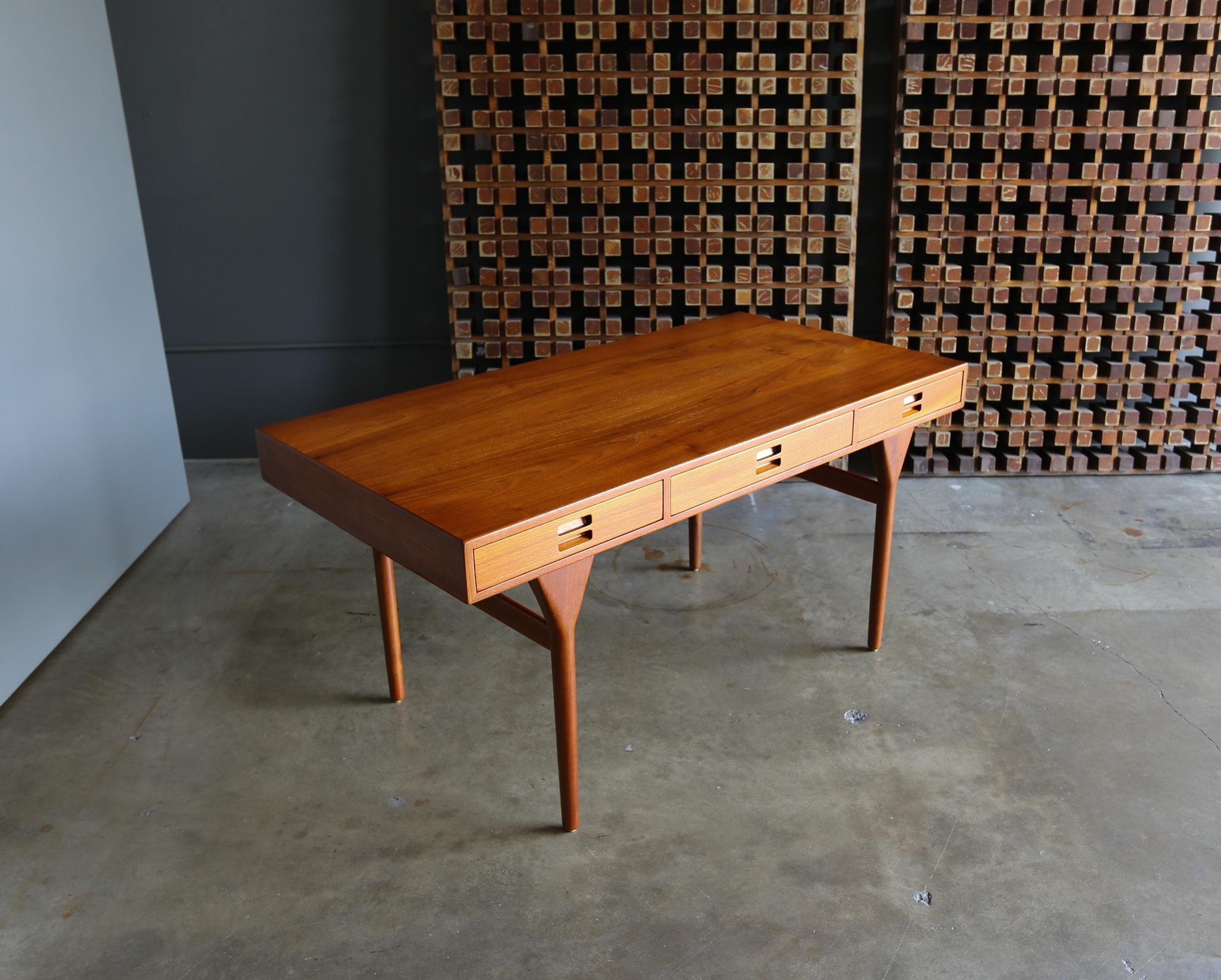 Nanna Ditzel Teak Desk for Søren Willadsen, circa 1958 1