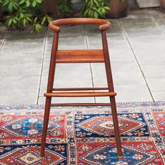 Nanna Ditzel Teak High Chair Stool Denmark 1955