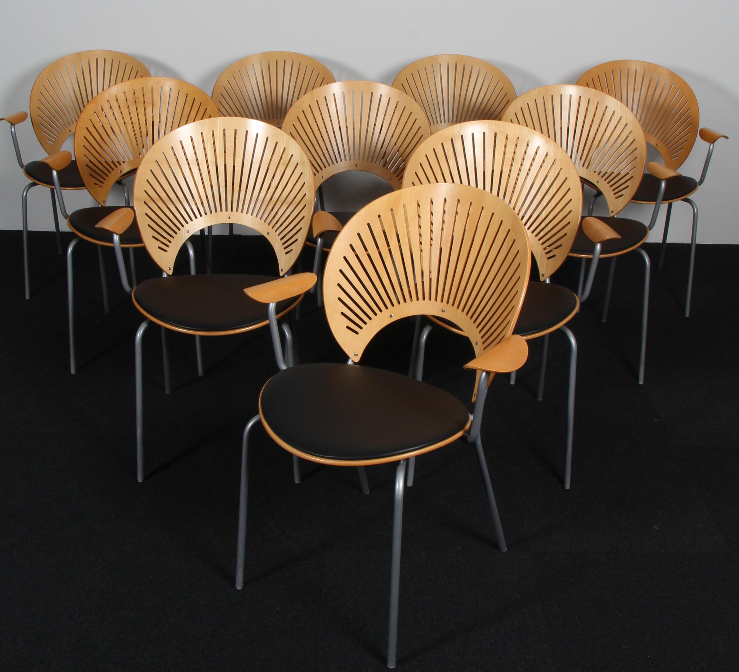 Nanna Ditzel Trinidad is one of Nanna Ditzel's greatest successes. Designed in 1993, it has long since achieved the status of modern Classic. The distinctive chair takes its name from Trinidad, whose traditional fretwork techniques inspired Ditzel.