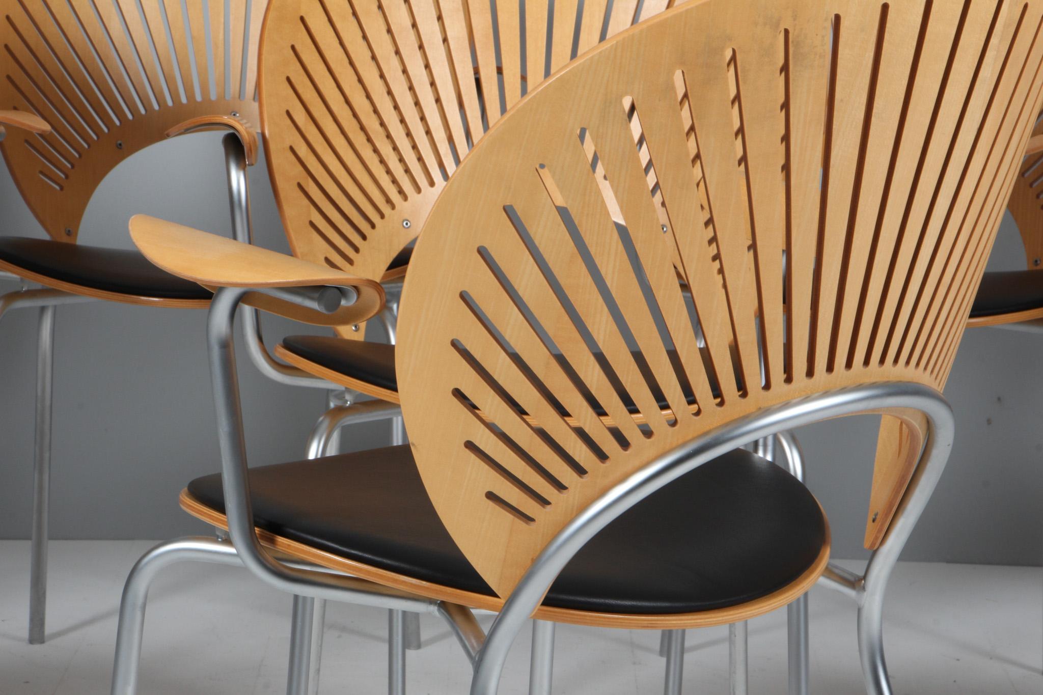 Leather Nanna Ditzel Trinidad Armchairs