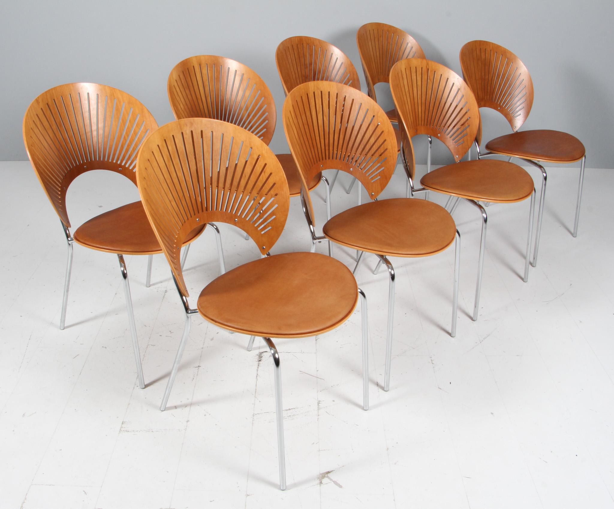 Nanna Ditzel Trinidad is one of Nanna Ditzel's greatest successes. Designed in 1993, it has long since achieved the status of modern Classic. The distinctive chair takes its name from Trinidad, whose traditional fretwork techniques inspired Ditzel.