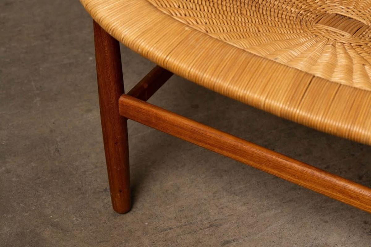 Nanna Ditzel Wicker Basket Chair for Ludvig Pontoppidan In Excellent Condition For Sale In Victoria, BC