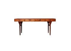 Nanna Ditzel Writing Desk in Teak for Søren Willadsen Denmark, 1950s