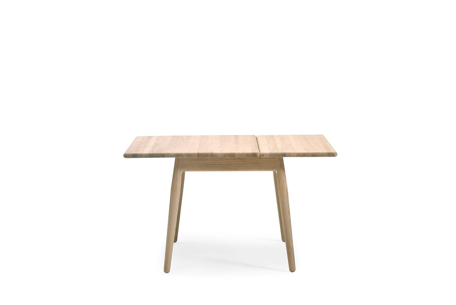 Danish Nanna and Jorgen Ditzel ND-55 Coffee Table with Leaf, Lacquered Oak For Sale