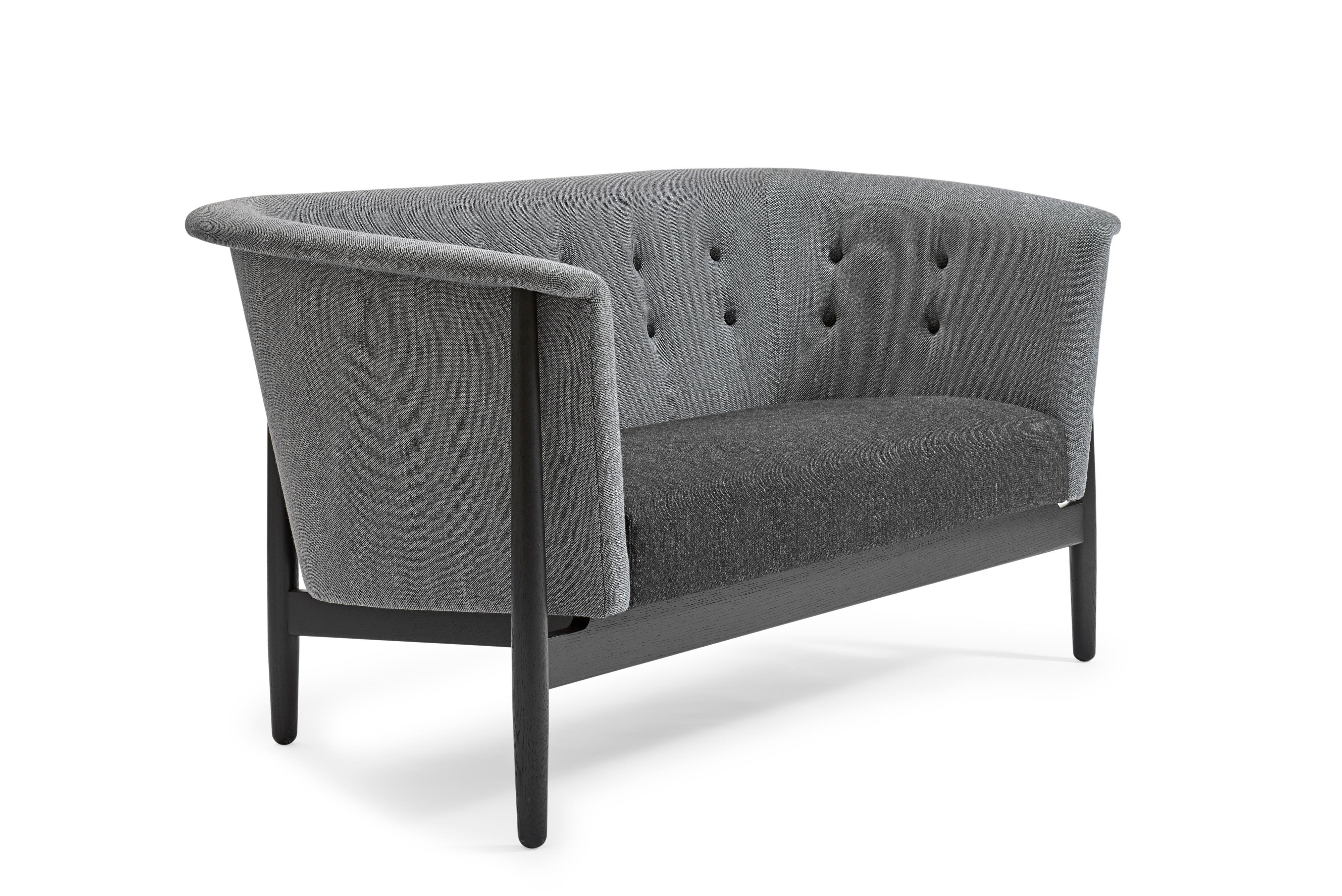 Mid-Century Modern Nanna & Jorgen Ditzel Vita 2-Seat Sofa, Stained Oak For Sale