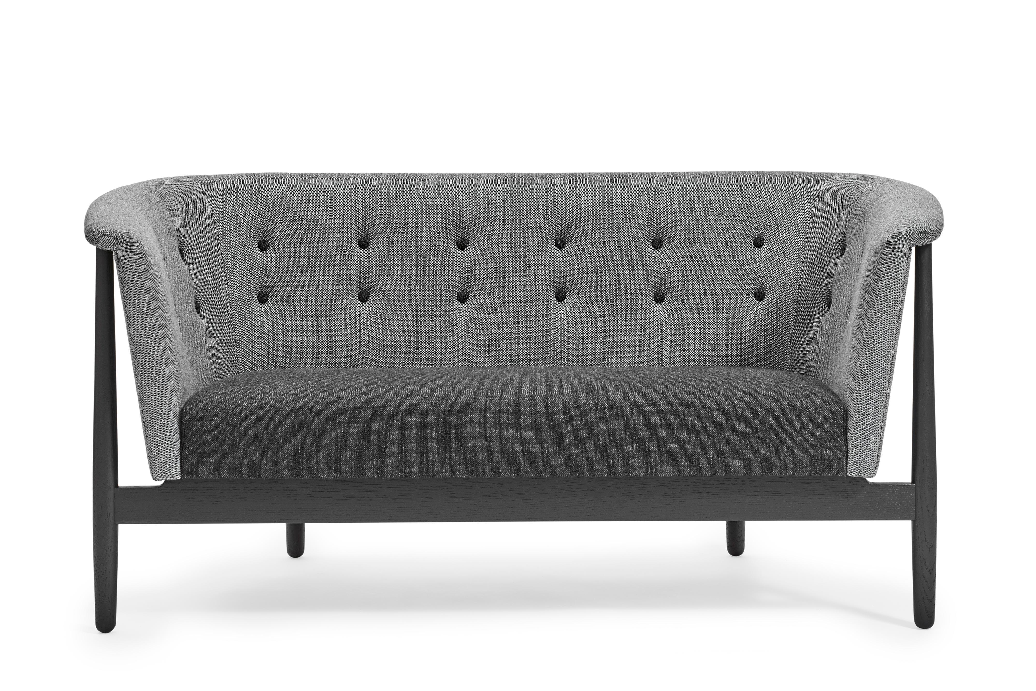 Danish Nanna & Jorgen Ditzel Vita 2-Seat Sofa, Stained Oak For Sale