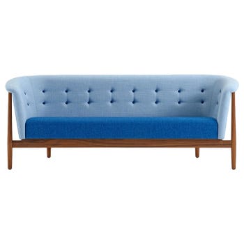 Nanna & Jorgen Ditzel Vita 3-Seat Sofa in Walnut, Contemporary