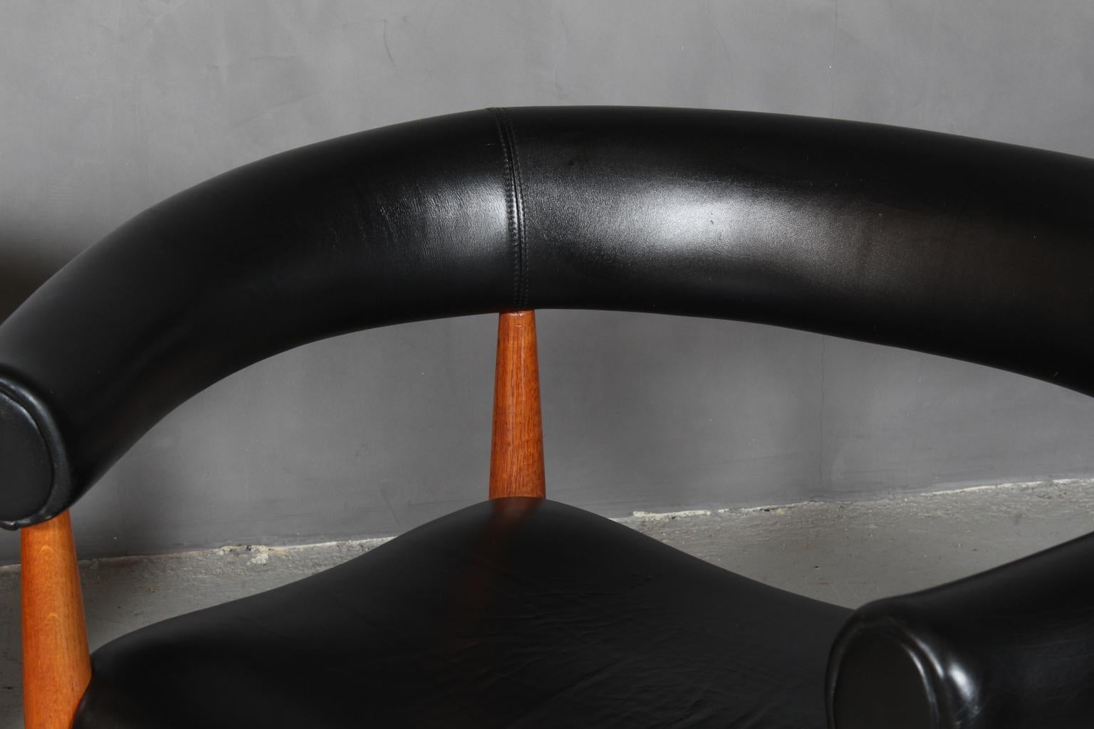 Nanna & Jørgen Ditzel, Two Ring Armchairs In Good Condition In Esbjerg, DK