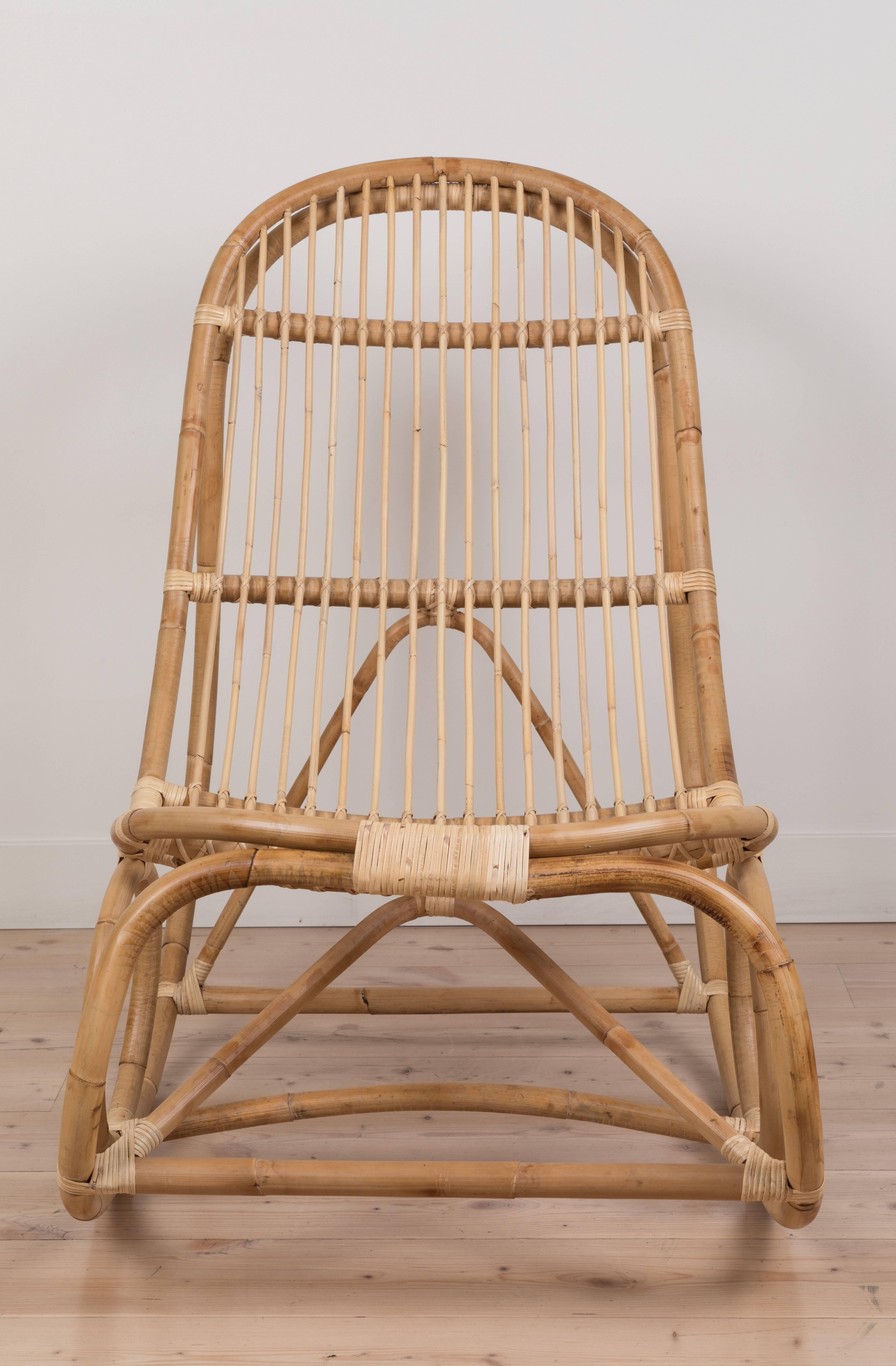 Nanny rocking chair by Nanna Ditzel. Current production by Sika Design available at Lawson-Fenning.