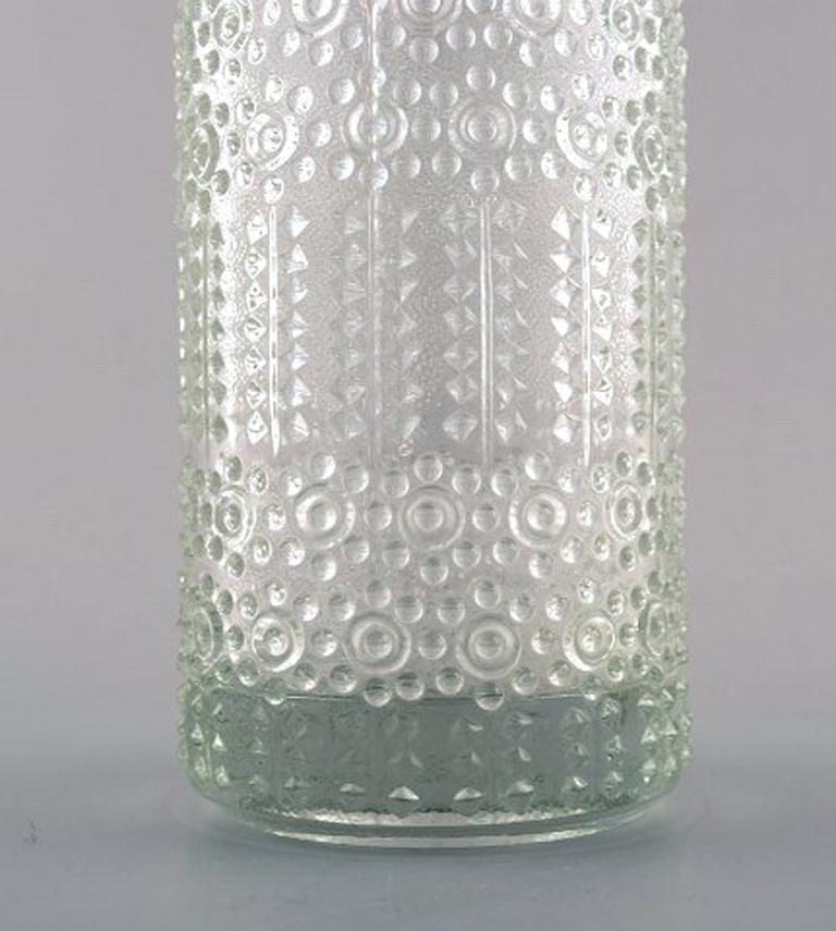 Scandinavo moderno Nanny Still per Riihimäen Lasi, vaso d'arte in vetro di Grapponia finlandese in vendita