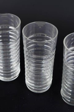 Nanny Still for Riihimäen Lasi. Four drinking glasses. 'Perpetum Mobile' series.