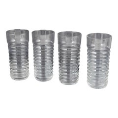 Nanny Still for Riihimäen Lasi. Four drinking glasses. 'Perpetum Mobile' series.