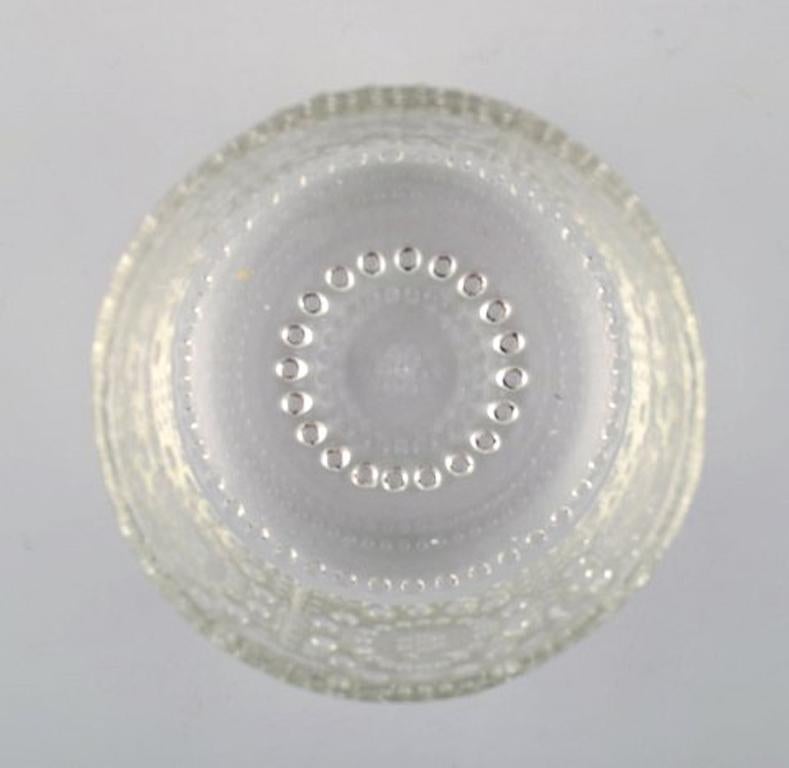 Mid-20th Century Nanny Still Grapponia Six Bowls of Clear Glass Art Finnish Design, 1960s-1970s