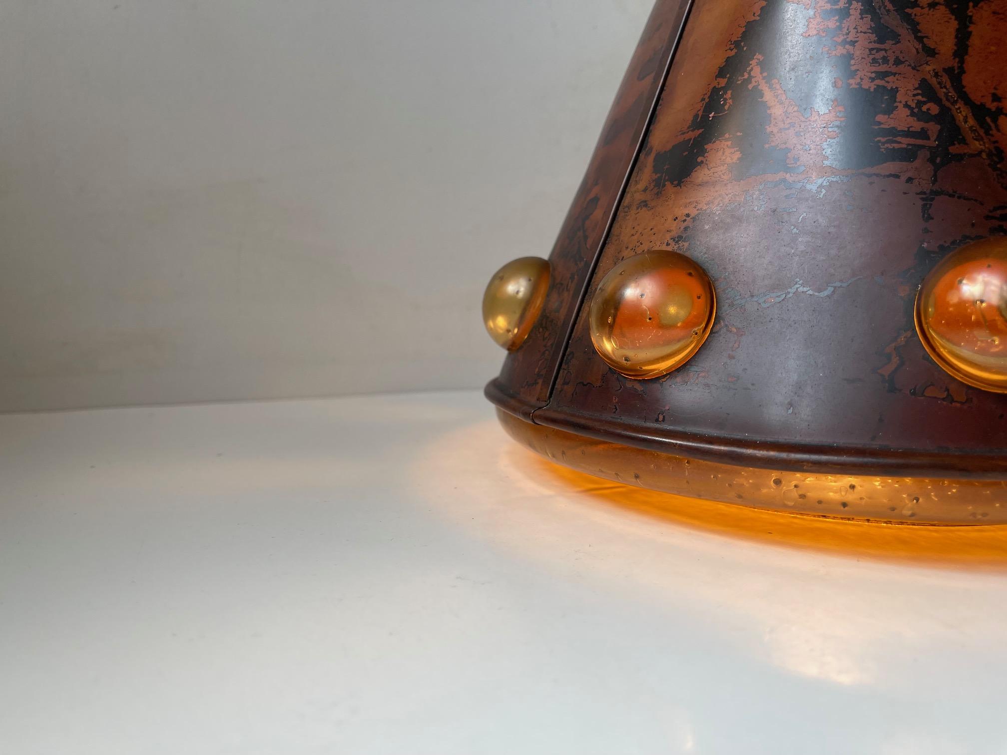 Nanny Still-Mckinney Conical Brutalist Ceiling Pendant Lamp, 1960s 4