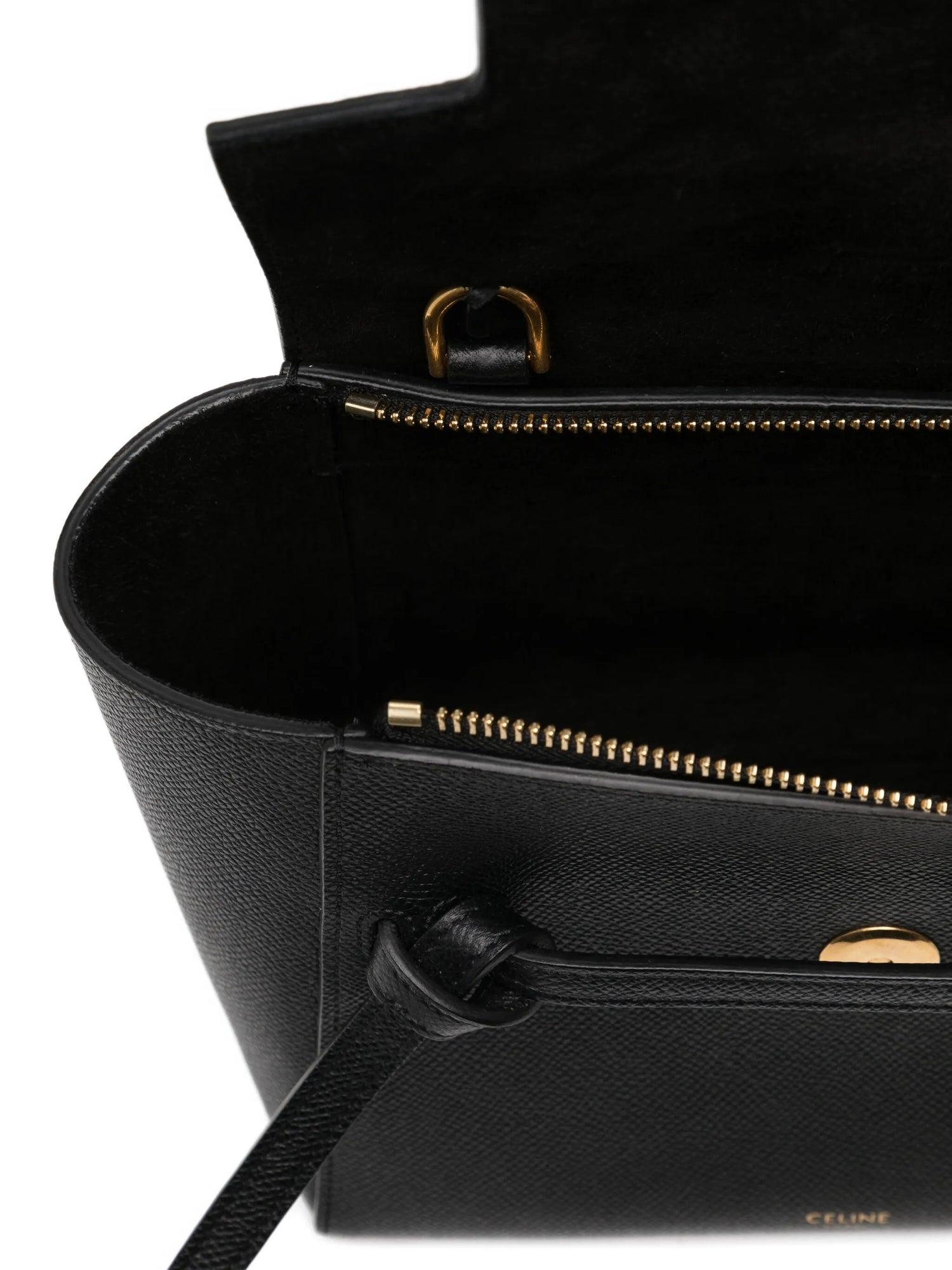 da uomo o donna Celine Nano Belt Bag Nero in vendita