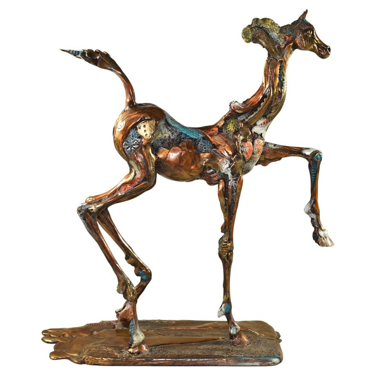 Nano Lopez "Dusty" Limited Edition Bronze Horse Sculpture 1/45 For Sale