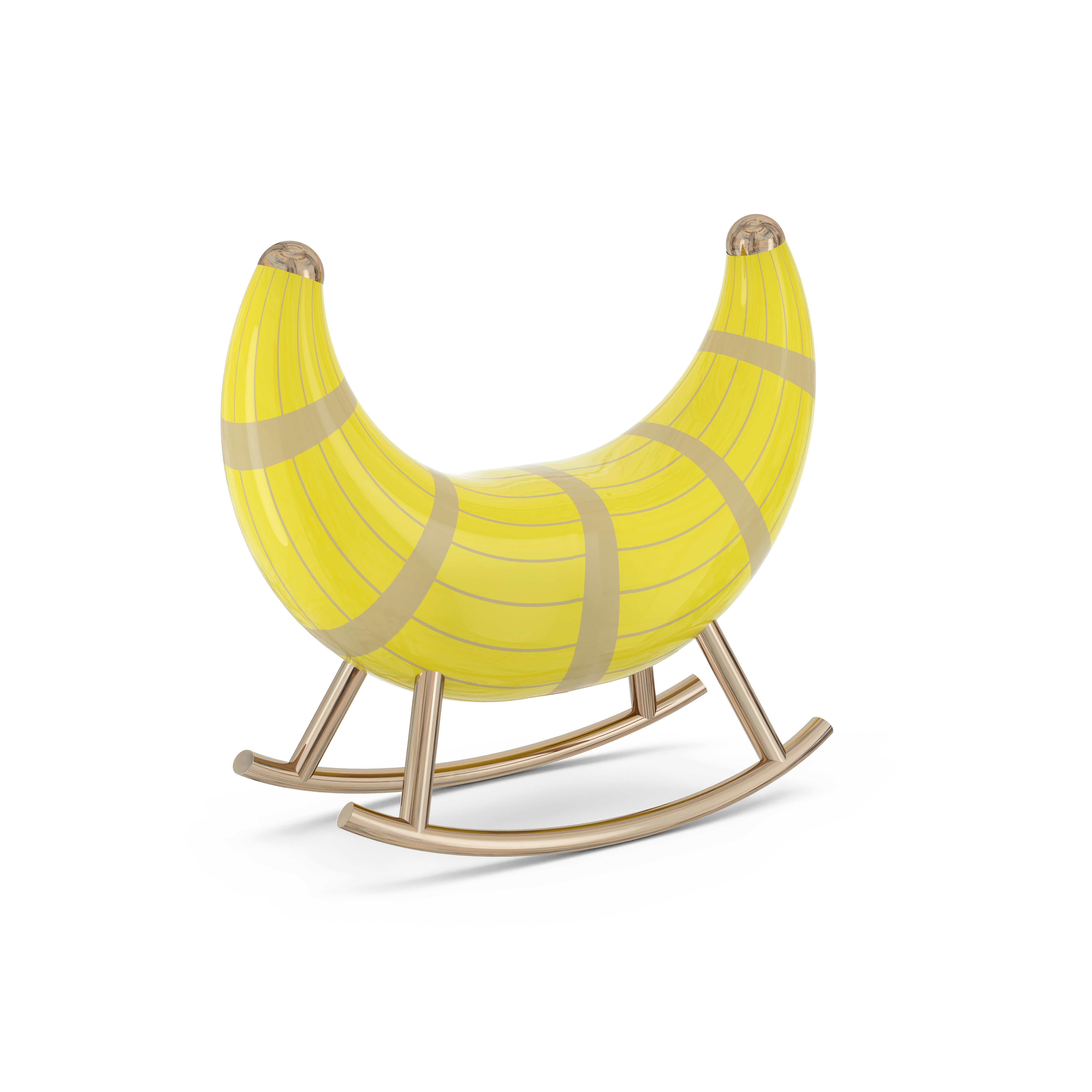 Modern Nanook of the North Lime Rocking Seat by Matteo Cibic For Sale