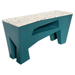 Nanook Post-Modern Credenza – pulverbeschichteter Steele + Terrazzo-Platte – handgefertigt in BKNY