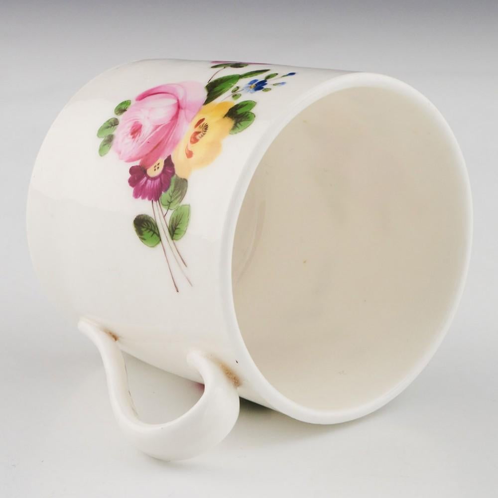 Nantgarw Porzellan-Kaffeekanne und Untertasse, um 1820 im Angebot 4