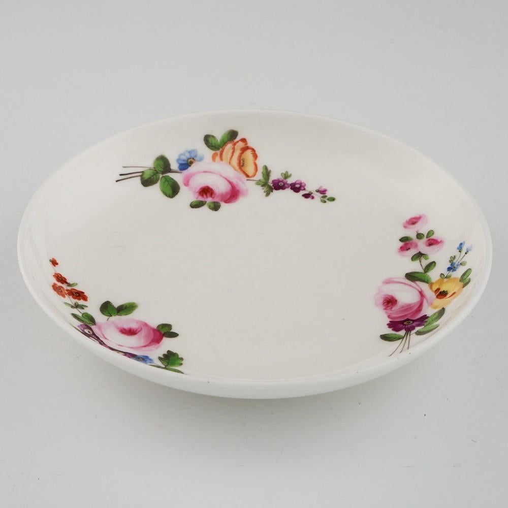 English Nantgarw Porcelain Coffee Can and Saucer, c1820 For Sale