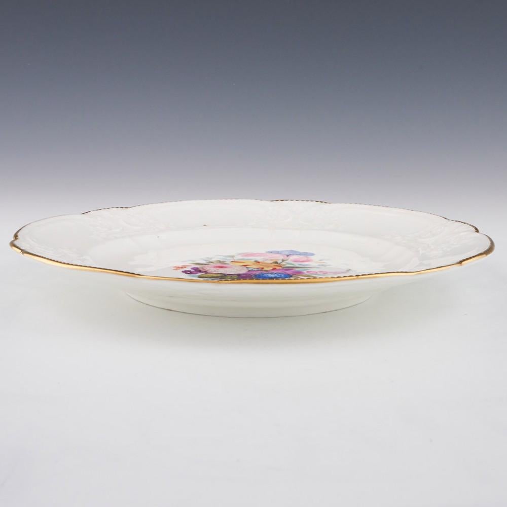 George III Nantgarw Porcelain Dinner Plate, c1820 For Sale