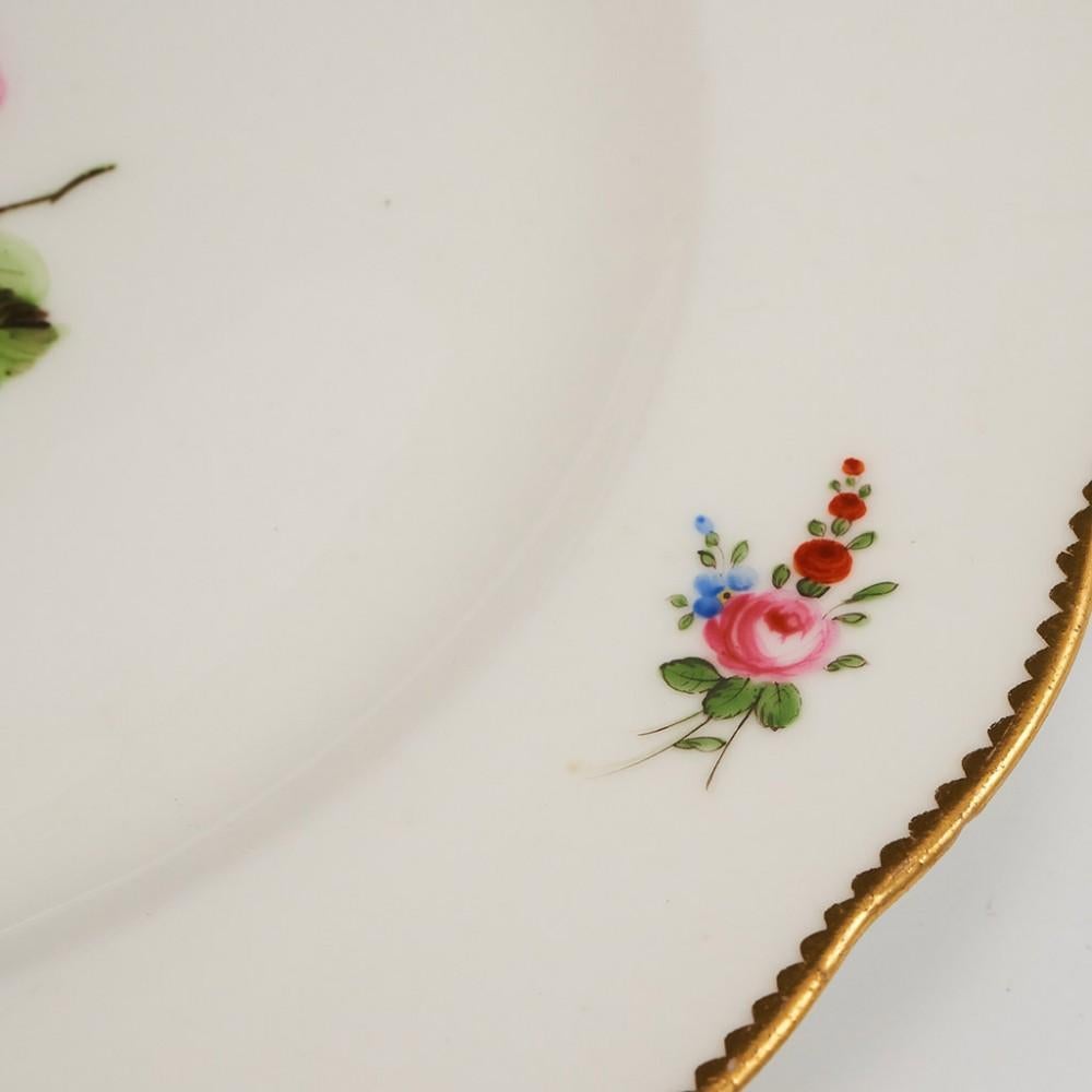 Nantgarw Porcelain Plate by William Billingsley, 1813-1820 In Good Condition In Tunbridge Wells, GB